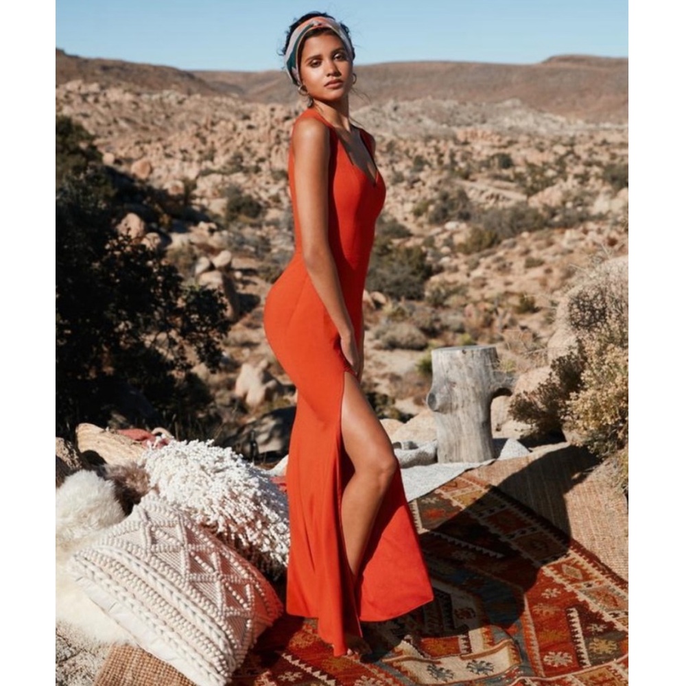 Dress The Population Monroe Side Slit Gown